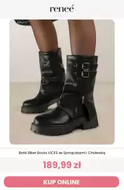 Renee magazyn Strona 2: Botki biker boots Vices ze sprzączkami i cholewką €189,99