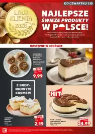 Kaufland gazetka tydzień 40 Strona 15: Sernik z polewą czekoladową €24,99, Karpatka Cukiernia Michaś €2,19