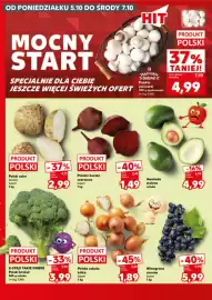 Kaufland gazetka tydzień 40 Strona 2: Pieczarki polskie K-Stąd Takie Dobre €4,99, Cebula żółta polska €1,89