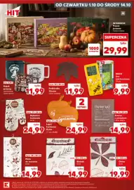 Kaufland gazetka tydzień 40 Strona 27: Łapki kuchenne Dynie 2-pak 17x15 cm €24,99, Podkładka filcowa 33x33 cm €11,99
