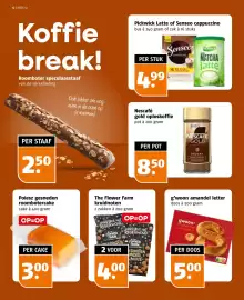 Poiesz folder week 41 Pagina 12: Nescafé gold oploskoffie €8,50, The Flower Farm kruidnoten €4,00