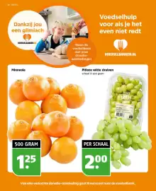 Poiesz folder week 41 Pagina 26: Pitloze witte druiven €2,00, Minneola €1,25