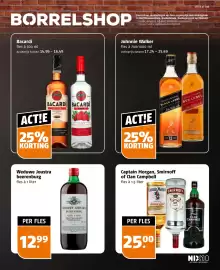 Poiesz folder week 41 Pagina 33: Johnnie Walker €17,24, Captain Morgan, Smirnoff of Clan Campbell €25,00
