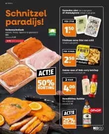 Poiesz folder week 41 Pagina 38: Varkensschnitzels €6,49, Zaanse saus of Hela curry ketchup €4,00