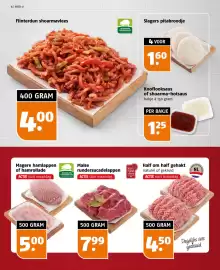 Poiesz folder week 41 Pagina 6: Magere hamlappen of hamrollade €5,00, Malse rundersucadelappen €7,99