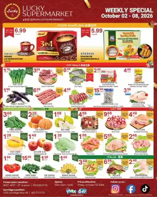 Lucky Supermarket flyer (valid until 9-10)