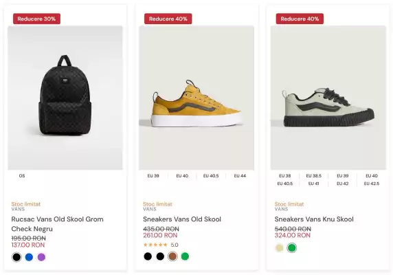 VANS (valid până la 8-10)