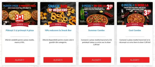Catalog Domino's Pizza săptămâna 40 Pagină 1