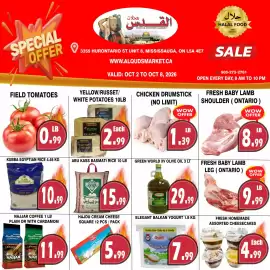 Al-Quds Supermarket flyer week 40 Page 1: Elegant balkan yogurt €7,99, Najjar coffee €11,99