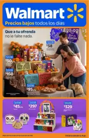 Folleto Walmart Página 1: Altar armable €297,00, Peluches €45,00