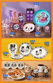 Folleto Walmart Página 6: Plato de melamina €79,00, Variedad de tazas de cerámica o botanero 3 calaveras €0,99