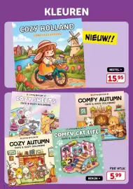 Boekenvoordeel folder Pagina 2: Coloring Book Cafe €5,99, Cozy Holland Comfy Kleurboek €15,95