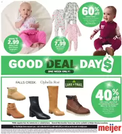 Meijer weekly ad week 41 Page 16: Lullaby Lane Short Sleeve Bodysuits €2,99, Lullaby lane playsuits €7,99