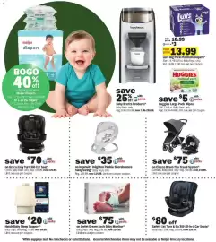 Meijer weekly ad week 41 Page 7: Luv's Big Pack Platinum Diapers €13,99, Safety 1st Turn & Go 360 All-in-1 Car Seats €239,99