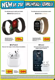 JB Hi-Fi catalogue Page 17: AirPods 5 €219,00, Apple Watch Series 12 €739,00