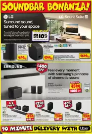 JB Hi-Fi catalogue Page 38: B-Series Soundbar €244,00, B-Series Soundbar €349,00