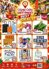 Gift Point catalogue week 40 Page 1: Luggage €69,99, Onion / Potato €1,99