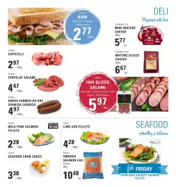 Askews Foods flyer week 41 Page 7: Ocean Wise wild pink salmon fillets €2,28, Fresh ling cod fillets €4,28