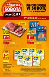 Biedronka gazetka Strona 1: Parówki Berlinki Morliny, 315 g €3,99