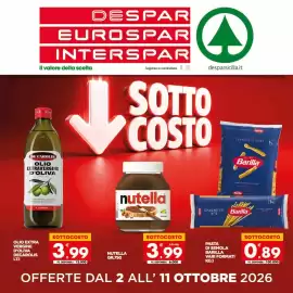 Volantino Despar Sicilia Pagina 1: Nutella €3,99, Pasta di semola Barilla €0,89