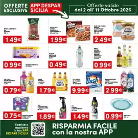 Volantino Despar Sicilia Pagina 25: Detersivo in polvere Dash €9,99, Birra Poretti 3 Luppoli €1,79