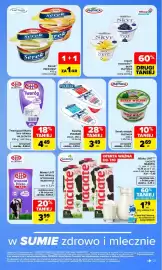 Carrefour gazetka tydzień 41 Strona 27: Mleko UHT Łaciate Mlekpolskie €1,79, Serek PRÉSIDENT €1,00