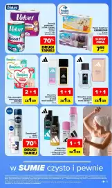 Carrefour gazetka tydzień 41 Strona 51: Wszystkie dezodoranty w szkle marki Adidas €1,00, Wody toaletowe Adidas €1,00