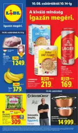 Lidl akciós újság hét 41 Oldal 1: Húsfarm friss lapocka €1.249,00, Chef Select Salátakeverék €309,00