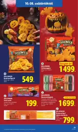 Lidl akciós újság hét 41 Oldal 23: Halloween macaronválogatás €1.699,00, Halloween burgonyafigurák €549,00