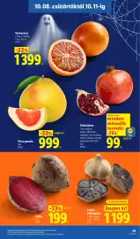 Lidl akciós újság hét 41 Oldal 29: Piros pomelo €999,00, Fekete fokhagyma €1.199,00