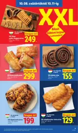 Lidl akciós újság hét 41 Oldal 3: XXL dupla virslis párna €299,00, XXL duplacsokis párna €199,00