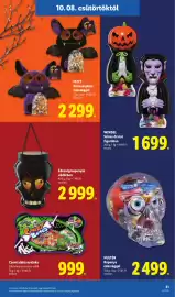 Lidl akciós újság hét 41 Oldal 31: Édesség koponyás vödörben €2.999,00, Windel színes drazsé figurában €1.699,00