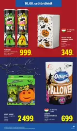 Lidl akciós újság hét 41 Oldal 33: Ooops! konyhai törölköndő €699,00, Pringles €999,00