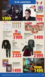 Lidl akciós újság hét 41 Oldal 37: Party factory halloweeni arctetoválás €1.499,00, Halloweeni party kiegészítők €1.499,00