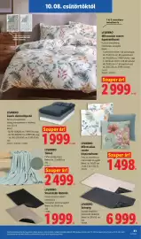 Lidl akciós újság hét 41 Oldal 41: Livarno mikroszálas szatén kispárnahuzat €1.498,00, Livarno szőnyeg €6.999,00
