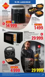 Lidl akciós újság hét 41 Oldal 45: Silvercrest szilikonsütőforma €1.499,00, Silvercrest xl forrólevegős fritóz €14.999,00