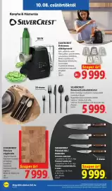 Lidl akciós újság hét 41 Oldal 46: Silvercrest prémium vágódeszka €7.999,00, Silvercrest prémium kés / késkszlet €9.999,00