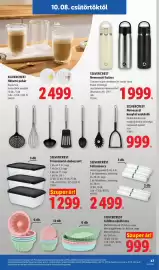 Lidl akciós újság hét 41 Oldal 47: Silvercrest nemesacél konyhai eszközök €999,00, Silvercrest nemesacél kulacs €1.999,00