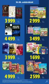 Lidl akciós újság hét 41 Oldal 49: Eden család €3.999,00, Merre jársz, Malacka €1.699,00