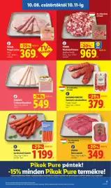 Lidl akciós újság hét 41 Oldal 5: Pikok sertésvirslí füstölt €1.199,00, Hazánk kincsei szeletelt szárazkolbász €379,00