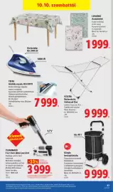 Lidl akciós újság hét 41 Oldal 57: Görgős bevásárlótáska €9.999,00, Cleanmaxx 2 az 1-ben akkus porszívó €3.999,00