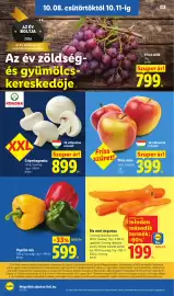 Lidl akciós újság hét 41 Oldal 6: Paprika mix €599,00, Korona csiperkegomba €899,00