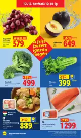 Lidl akciós újság hét 41 Oldal 66: Húsfarm friss csirke levescsomag €889,00, Biomar fish friss lazacpisztráng €1.299,00
