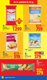 Lidl akciós újság hét 41 Oldal 68: Milbona sajtválogatás €519,00, Milbona trapper téгла sajt €1.299,00