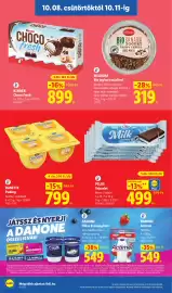 Lidl akciós újság hét 41 Oldal 8: Pilos tejszelet €499,00, Kinder Choco Fresh €899,00