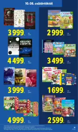 Lidl akciós újság hét 41 Oldal 15: Eden csalad €3.999,00, Merre jársz, Malacka €1.699,00