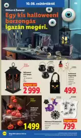 Lidl akciós újság hét 41 Oldal 2: Halloweeni filcdekoráció €799,00, Halloweeni fényfűzér €1.499,00