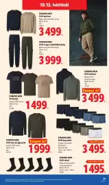 Lidl akciós újság hét 41 Oldal 23: Esmara men férfi póló €1.499,00, Esmara men férfi pulóver €3.499,00