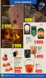 Lidl akciós újság hét 41 Oldal 4: Halloweeni fénysor €2.999,00, Halloweeni ajtócsengő €1.999,00