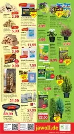 Jawoll Prospekt woche 41 Seite 12: Hochwertige Feuerschale €59,99, Anzündwürfel €0,99